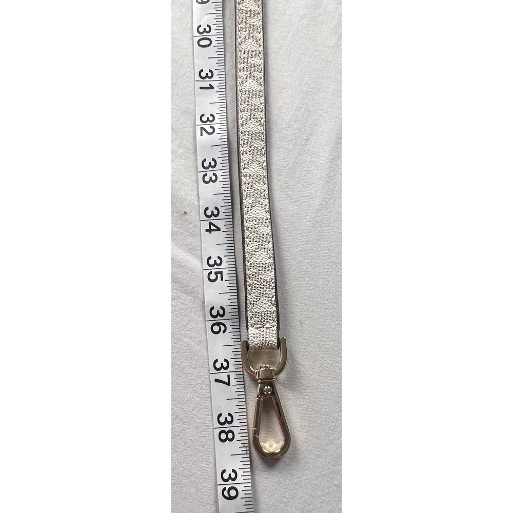 Michael Kors White /Grey MK Logo Adjustable Crossbody Strap Replacement Like EUC - Picture 5 of 8